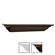 Crown Moulding shelf 5 in. d x 24 in. w in white and espresso
