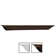 Crown Moulding shelf 5 in.deep x 60 in. wide in espresso and white finish