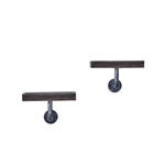 2-Piece Floating Pipe Wall Shelf - 12"