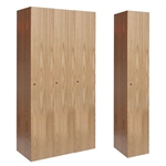 All-Wood Club Lockers - Single Tier