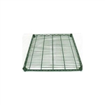 14"d Green Epoxy Wire Shelf