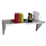 12"d Aluminum Wall Shelves