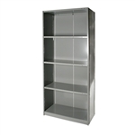 Closed Steel 5-Shelf Units - 12"d x 87"h