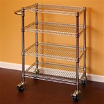 Chrome Wire Kitchen Cart Kit 12"d x 30"w x 34"h