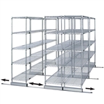 36"d Sliding Wire Shelf Storage Kit - Double Skate