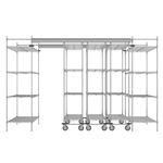 60"d Super Erecta Overhead Track Shelving - Chrome