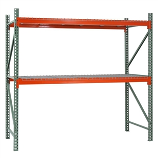 2-Tier Teardrop Pallet Racking - 36"d x 120"h