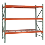 3-Tier Teardrop Pallet Racking - 36"d x 144"h