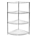 24" Radius Corner Unit w/ 4 Shelves