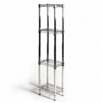 8"d x 12"w Wire Shelving with 4 Shelves