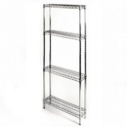 8"d x 24"w Wire Shelving with 4 Shelves
