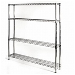 8"d x 48"w Wire Shelving with 4 Shelves