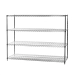 24"d x 60"w Wire Shelving Racks with 4 Shelves