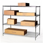 30"d x 48"w Wire Shelving with 4 Shelves