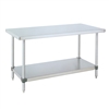 Stainless Steel Work Table w/ Galvanized Shelf