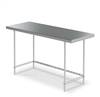 Stainless Steel Work Table w/ 3-Sided Frame