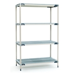 18"d MetroMax i Antimicrobial 4-Shelf Units