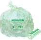 13 GAL. COMPOSTABLE TRASH BAGS, 23.5 IN. X 29 IN., 0.8 MIL, GREEN, 25/ROLL, 10 ROLLS/CASE