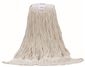 RENOWN HEAVY DUTY CUT END RAYON WET MOP HEAD WITH 1 IN. HEADBAND FANTAIL, WHITE, 20 OZ.
