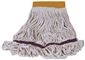 RENOWN PREMIUM LOOP END SHRINKLESS BLEND WET MOP HEAD WITH 5 IN. HEADBAND, WHITE, SMALL