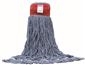 RENOWN PREMIUM LOOP END SHRINKLESS BLEND WET MOP HEAD WITH 5 IN. HEADBAND, BLUE, LARGE