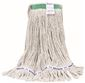 RENOWN STANDARD LOOP END BLEND WET MOP HEAD WITH 1 IN. HEADBAND, WHITE, MEDIUM