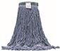 RENOWN PREMIUM LOOP END SHRINKLESS BLEND WET MOP HEAD WITH 1 IN. HEADBAND, BLUE, MEDIUM