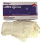 RENOWN DISPOSABLE POWDER FREE GENERAL PURPOSE LATEX GLOVES, NATURAL, MEDIUM, 5 MIL, 100 PER BOX