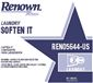 RENOWN RT LAUNDRY SOFTEN IT 15 GAL