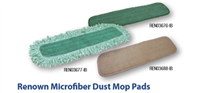 Dust Mop Pads 11" Green 12/CS