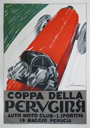Coppa Della Pervcira Original Advertising Poster