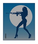 Marco Almera Machine Gun Original Fine Art Print