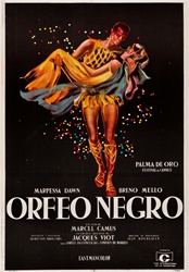 Black Orpheus Original Argentine One Sheet
Vintage Movie Poster
Marcel Camus