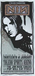 Mark Arminski Nine Inch Nails Original Rock Concert Poster