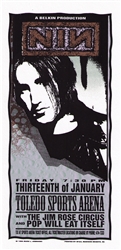 Mark Arminski Nine Inch Nails Original Rock Concert Handbill
Toledo Sports Arena
Postcard