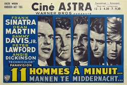 Ocean's 11 Belgian Movie Poster
Vintage Movie Poster
Frank Sinatra