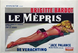 Le Mepris Belgian Movie Poster
Vintage Movie Poster
Brigette Bardot