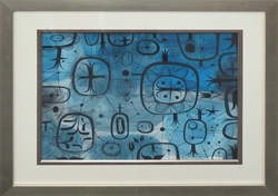 Tim Biskup Blue Saturn Pattern Original Painting