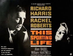 British Quad This Sporting Life Original Movie Poster