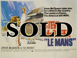 British Quad Le Mans Original Movie Poster