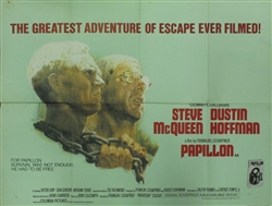 British Quad Papillon
Vintage Movie Poster
Steve McQueen
Dustin Hoffman