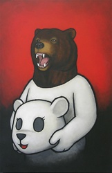 Luke Chueh Bear in Mind Original Painting