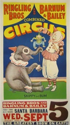 Original Circus Poster Ringling Bros and Barnum & Bailey