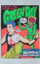 Coop Green Day Original Rock Concert Poster
