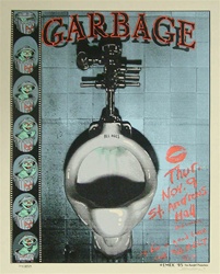 Emek Garbage Original Rock Concert Poster