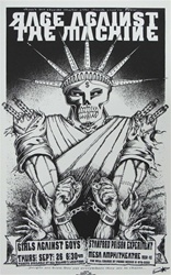 Emek Rage Against the Machine Original Rock Concert Poster