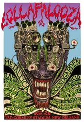 Emek Lollapalooza Original Rock Concert Poster