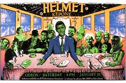 Emek Helmet Original Rock Concert Poster