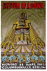 Emek System Of A Down Original Rock Concert Poster