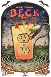 Emek Beck Original Rock Concert Poster